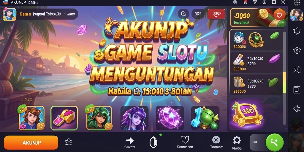 Tampilan gameplay Slot yang menarik di AKUNJP.