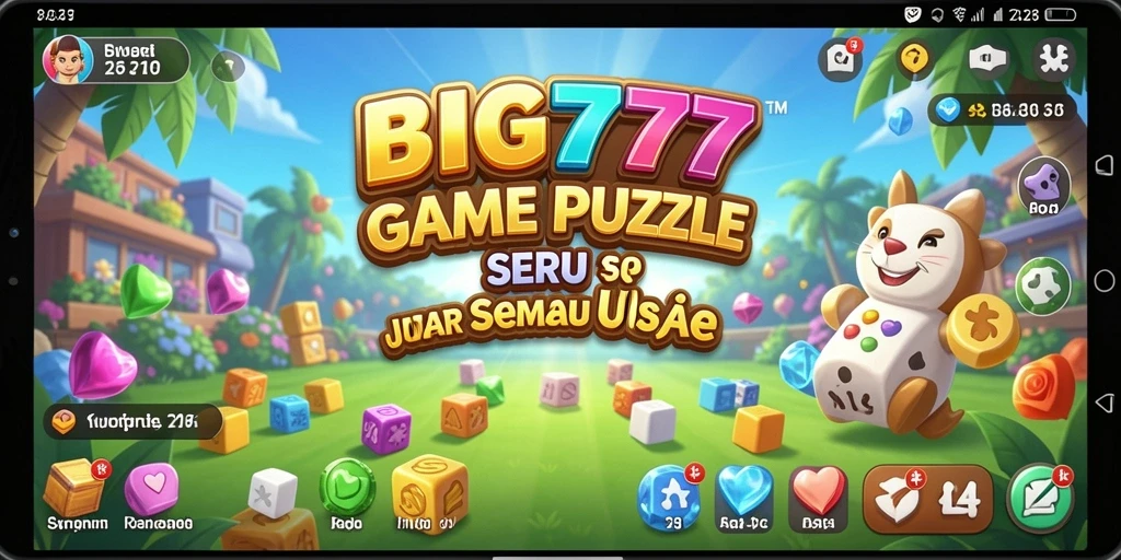 Screenshot gameplay BIG777 menampilkan momen menyenangkan dalam menyelesaikan teka-teki.