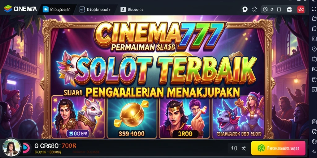 Screenshot gameplay CINEMA777 menampilkan keseruan permainan slot yang memikat.