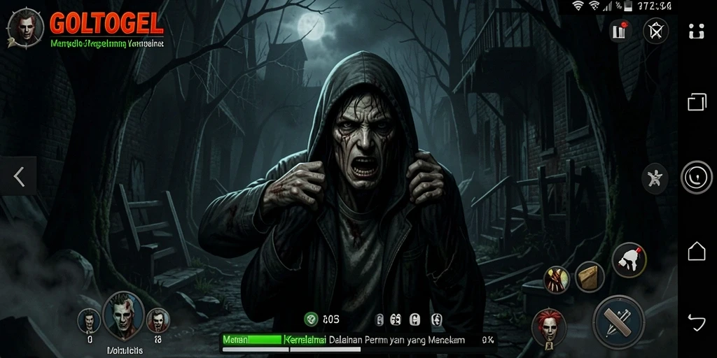 Tampilan menegangkan dari gameplay GOLTOGEL yang memicu ketakutan.