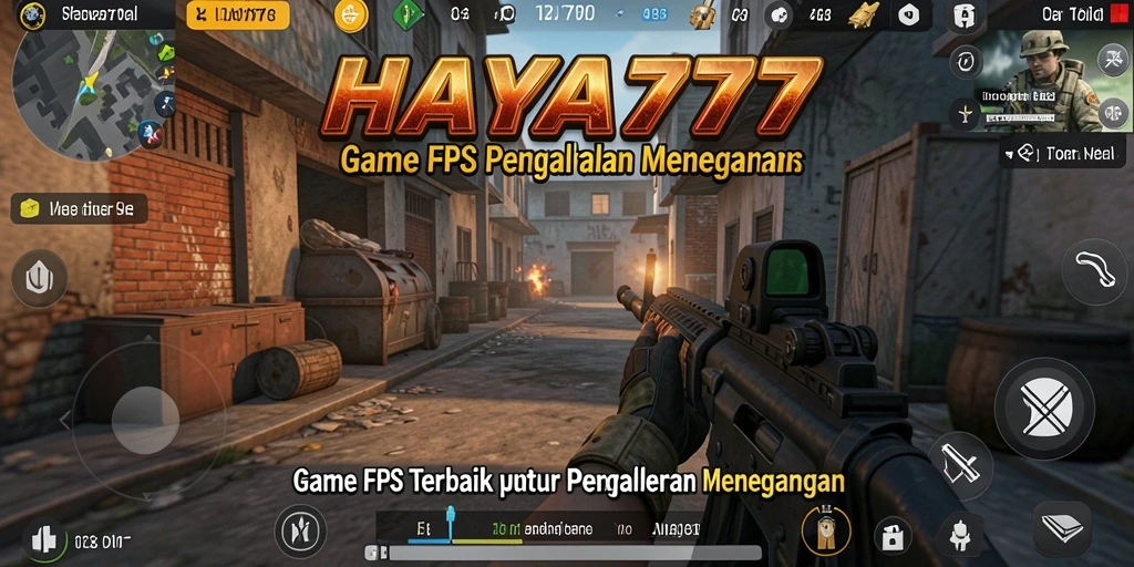 Screenshot HAYA777 menampilkan aksi seru dalam gameplay FPS.