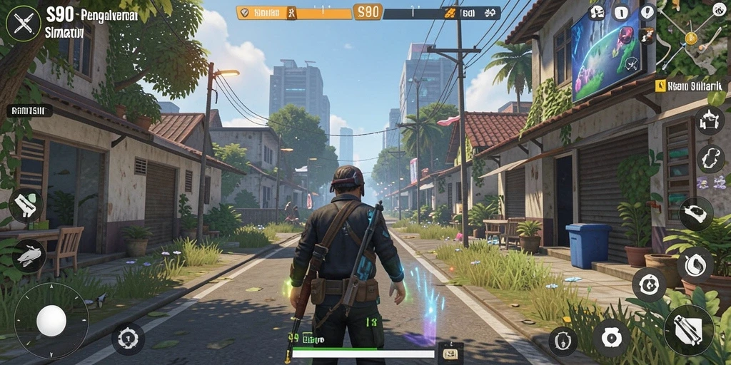 Tampilan gameplay S80 yang menawan dalam simulasi kehidupan.